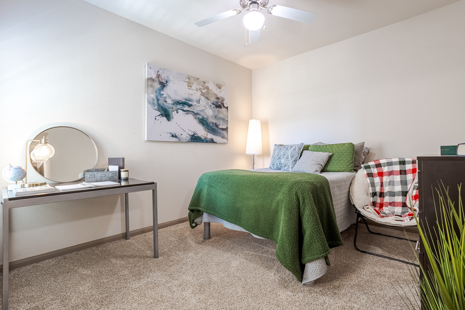 interior bedroom midtown corpus christi student housing